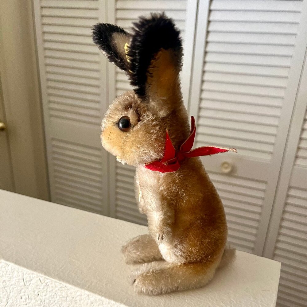 Vintage Steiff Rabbit "Manni" – With Button, Tag & Ribbon – Collectible - Picture 4 of 6